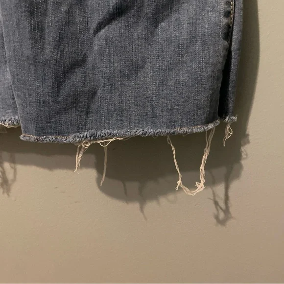 Hollister Patchwork Flare Jeans - Blue good condition 7/10 - Picture 8 of 9